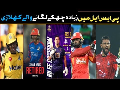 🚨 Top Six-Hitters in PSL History | Most Sixes in Pakistan Super League 🔥