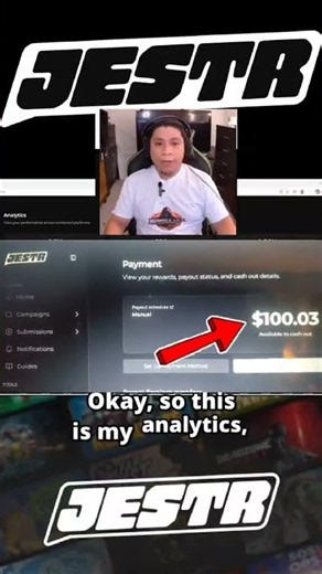 💸Want to EARN as a Gamer? 👀See analytics & what your views can earn on JESTR.GG 🎮#SHORTS#REELS#JESTR