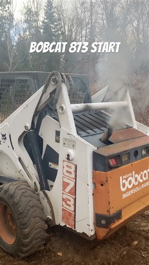 bobcat 873 start #engine #diesel #dieselengine #dieselexhaust