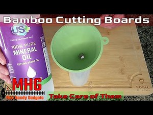 How to Take Care of Bamboo Cutting Boards or Any wood Cutting Board