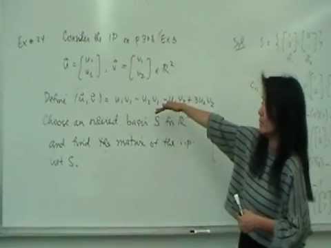 Example of a Matrix of an Inner Product