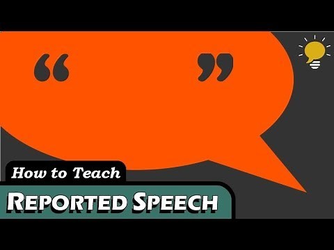 REPORTED SPEECH (indirect speech) in 3 Steps