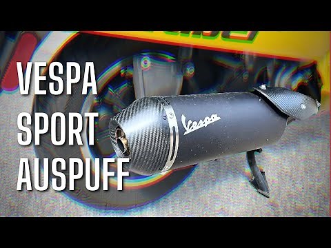 Vespa Sportauspuff - Optik und Sound auf einer Vespa GTS 300