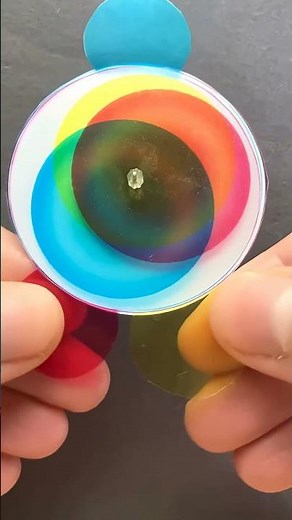 Watching cyan, magenta and yellow in action can feel like magic. You can see red and blue mixed.