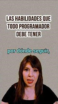 The skills needed for a programmer