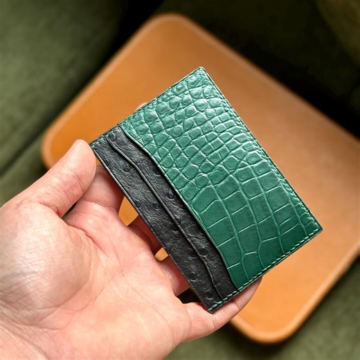 Card Holder Alligator Wallet - Etsy