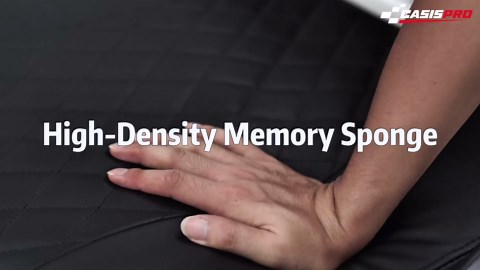 Premium Club Car Golf Cart Front Seat Replacement Cushion for Precedent 2004-2011, Club Car Seat Cushion Assembly Kit - Bottom Cushion & Backrest, Black (Without Armrest)