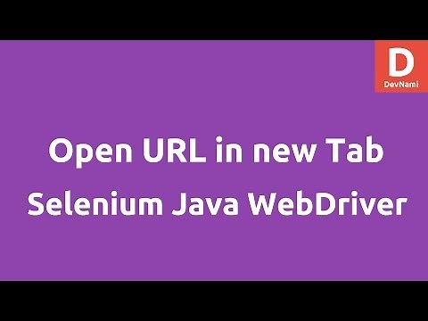 Open URL in New Tab using Selenium Java