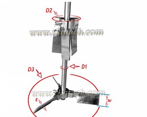 [Hot Item] 150mm 6inch Stainless Steel Mixer Agitator Foldable Blade Folding Blades Used for IBC Tanks