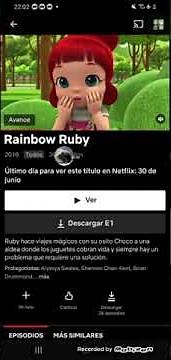 A partir del 30 de Junio Rainbow Ruby Será Terminado en NETFLIX