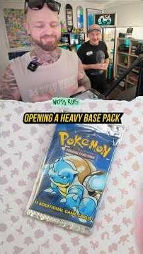 WE OPENED A HEAVY BASE SET PACK😱 #pokemon