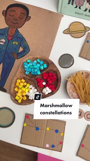Marshmallow Constellations Activity for Kids
