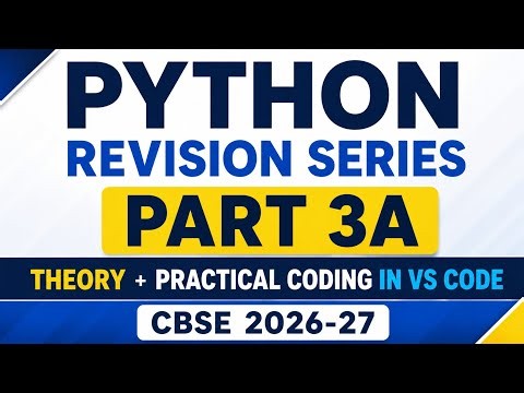 Strings | Theory + Practical Coding in VS Code | Class XII | CBSE 2026-27