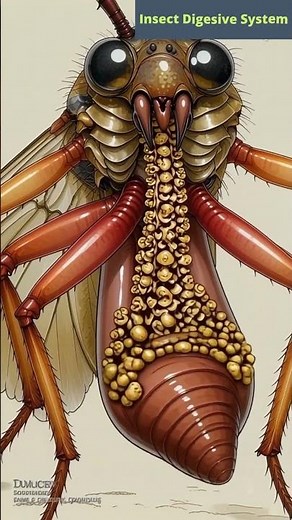 Illustration of an Insect Digestive System