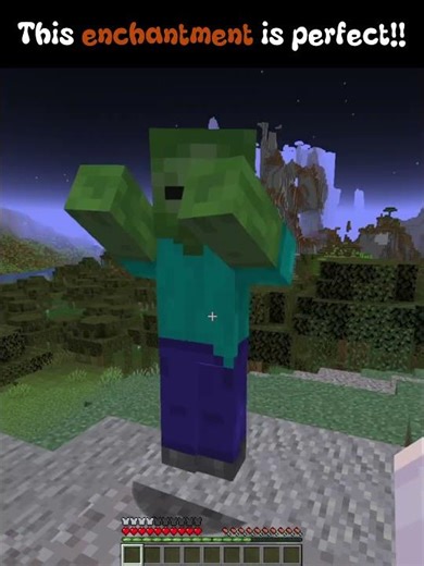 This enchantment is perfect #minecraft #shorts