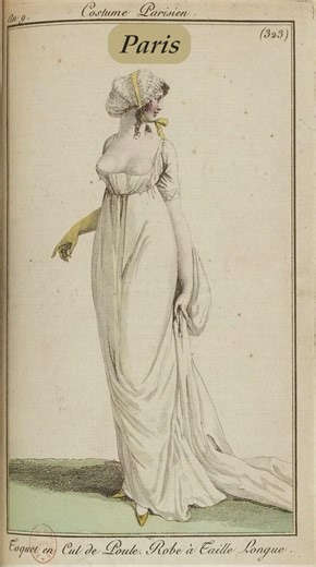 In Regency Era Paris, fashion could be daring. In London…
