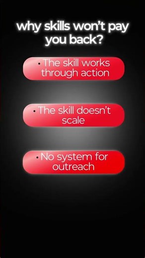 Why Only Skills Will Never Pay You Back?