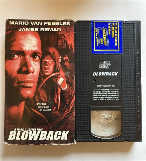 Blowback VHS Tape Mario Van Peebles Thriller Mark L. Lester - Etsy Canada