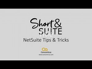 NetSuite Tutorial: Short & 'Suite: Expense Allocation Set Up