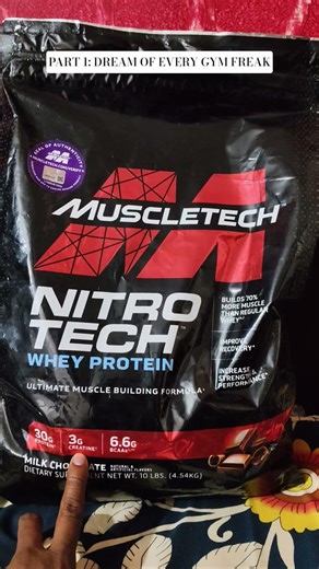 Muscle Tech Nitro Tech Review | Part 1 #wheyprotein #fitness #shorts
