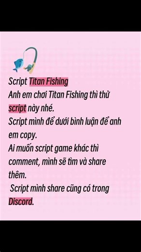 Script Titan Fishing. #robloxvn #roblox