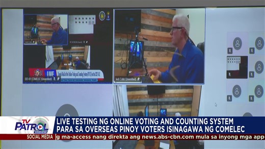 17K views · 118 reactions | Ipinasilip ng Comelec ang kauna-unahang online voting and counting system para sa mahigit isang milyong Pinoy sa abroad na rehistradong bumoto sa #Halalan2025 sa Mayo. Buong ulat: https://www.abs-cbn.com/news/nation/2025/3/8/comelec-tests-trusted-build-of-pilot-online-voting-counting-system-for-midterm-polls-1330 | TV Patrol | Facebook