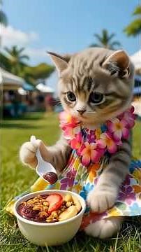 セレブ子猫旅【ハワイ編】ハイライト｜Jet-Set Kitten Lulu: Honolulu Highlight #cutecat #aicat #ai猫