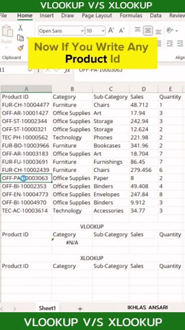 Ikhlas Ansari on Instagram: "Vlookup V/S Xlookup In Excel🔥 | Excel Tips | Excel Tricks | Excel Tutorials. . . . . . In This Video I Will Show You The Major Difference In Between Vlookup And Xlookup Formula In Excel......Very Important For Every Excel Users Must Watch It Guys. . . . . . #excel #excelformulas #excelfunctions #exceltips #exceltricks #excelskills #spreadsheets #exceltraining #vlookup #xlookup #reels"