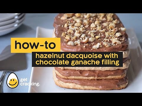 Hazelnut Dacquoise Recipe with Chocolate Ganache Filling