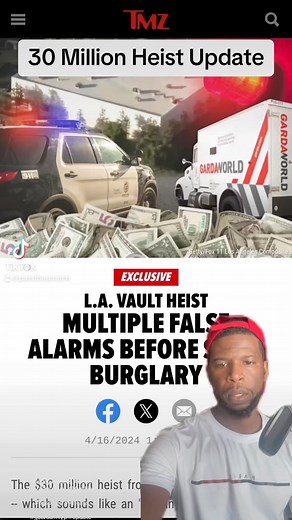 30 Million Heist on Easter Sunday Update. #heist #eastersunday #30million #bankrobbery #cash #fyp #30millionheist #eastersunday #falsealarms #guardafacility #911calls #tmzinvestigation #noarrestsmade #missingmoney #socialmediascoop | Brian Young