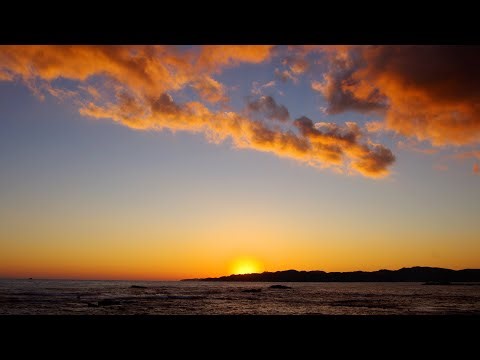 TimeLapse1297 【夕日に照らされる雲】 夕焼け雲 🟠 sunset 雲のタイムラプス動画