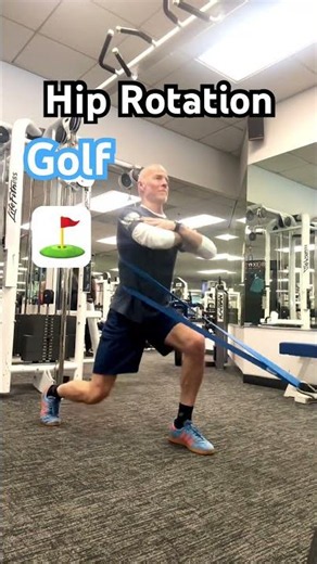Hip Rotation with Resistance Band #golfswing #golfexercises #hiprotation #hipmobility #golflife