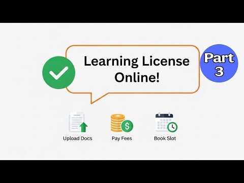 Learning License Online Process Step-by-Step | Part 3 पूरी जानकारी