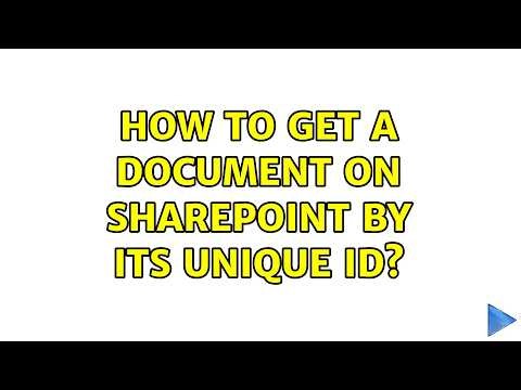 How to get a document on Sharepoint by its unique ID?