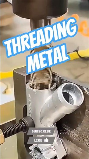 This is how thread is cut into metal