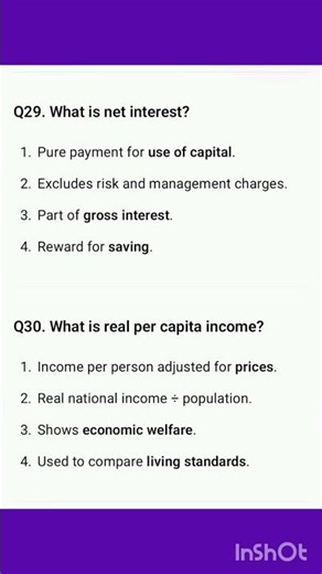 Economics inter1yr #ytshorts #part2 #importantquestions #shorts #telangana #intermediate