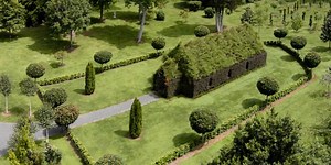 Man constructs “church” made entirely of trees