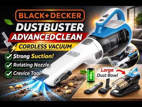 Best Handheld Vacuum? BLACK+DECKER Dustbuster AdvancedClean CHV1410L Full Review & Test