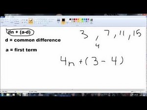 How to work out the Nth term