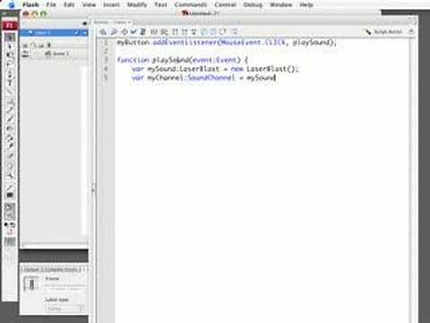 Playing Sounds in ActionScript 3.0