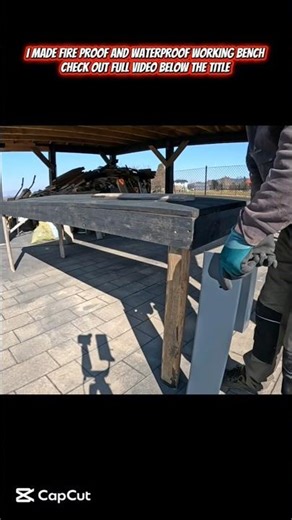building new fire and waterproof working bench