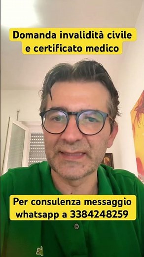 Certificato medico e Domanda di invalidità #disabilità #handicap #inps