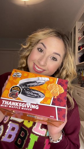 Making Turkey Shaped Waffles for a Cute Thanksgiving Breakfast
