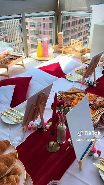 Taking the red cardinal charm to the next level literally! 🌟✨ Our indoor NYC high-rise picnic added a dash of elegance and a burst of color to the city skyline. #KaramelEventsAndCo #KaramelEvents #IndoorPicnicMagic #LuxuryPicnic #NYCPicnic #KaitlinReagan #EventPlanner #PicnicPerfection #ExploreNYC #NYC