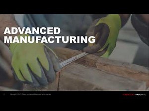 NetSuite SuiteSuccess: Advanced Manufacturing