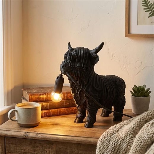 Highland Cow Table Lamp - Etsy Canada