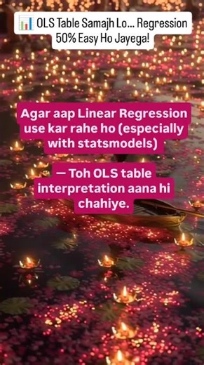 OLS Table Explained #shorts #videos #Statistics #datascience #ml #dataanalysis #youtubeshort