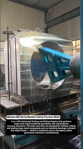 Massive CNC Boring Machine Cutting Precision Metal | Extreme Heavy Metal Machining Process 2025