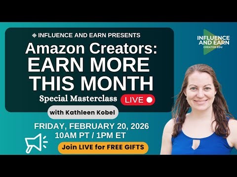 Special LIVE Masterclass: 6 Simple Ways to Earn More with Your Amazon Content