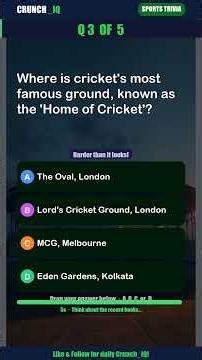 Can You Score 5/5? 🏆 | Sports Trivia Quiz #quiz #trivia #sports